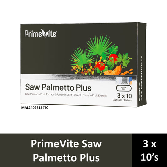 PrimeVite Saw Palmetto Plus Capsule 3x10's