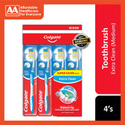 Colgate Toothbrush (Extra Clean, Medium) 4's