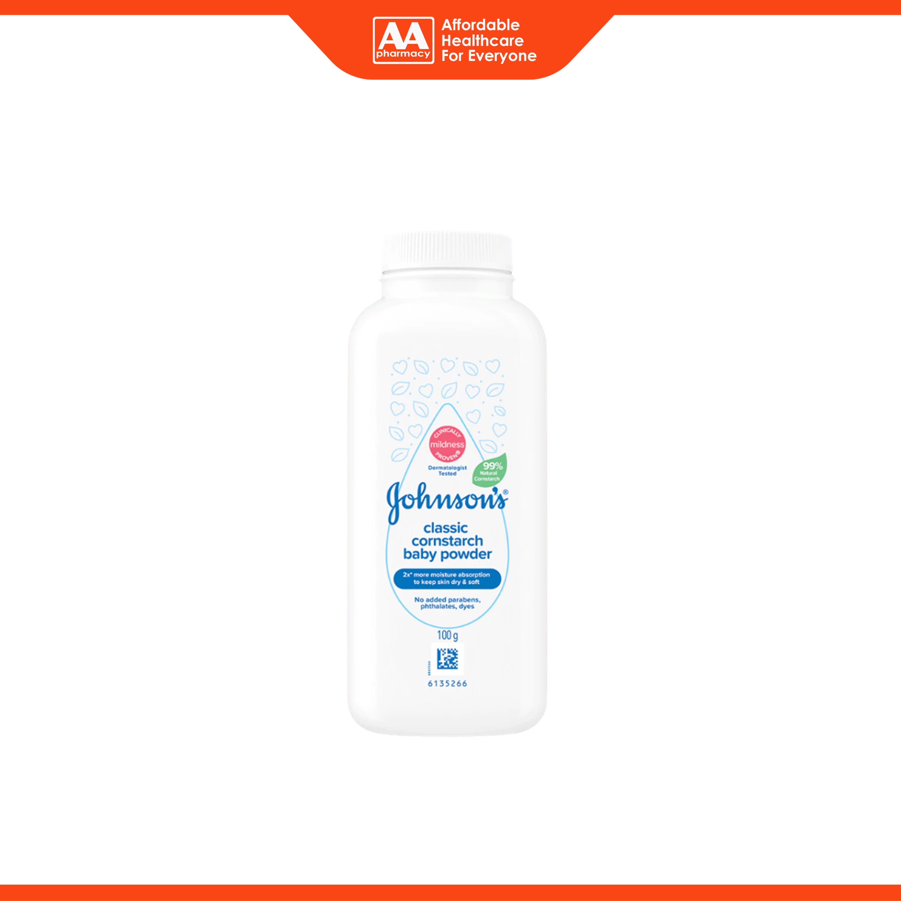 Johnson's Cornstarch Baby Powder Classic (100g)