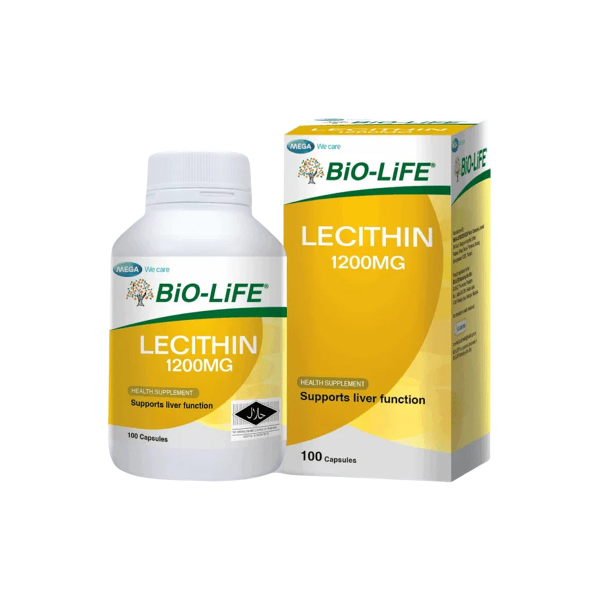 BiO-LiFE Lecithin 1200mg Capsule (100's)