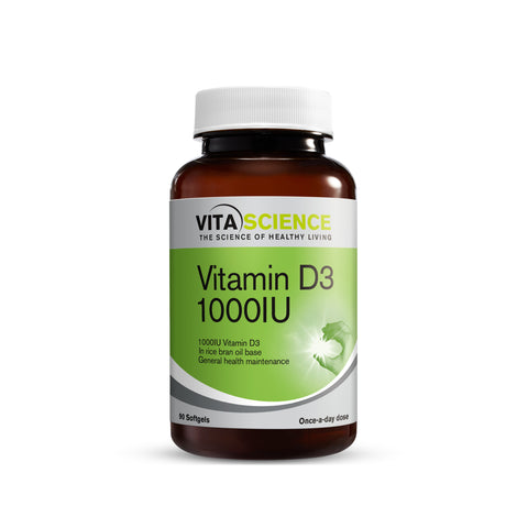VitaScience Vitamin D3 1000 IU Softgel 90's