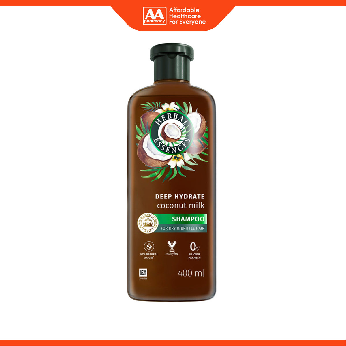 Herbal Essences Shampoo - Coconut Milk, Deep Hydrate (400ml)