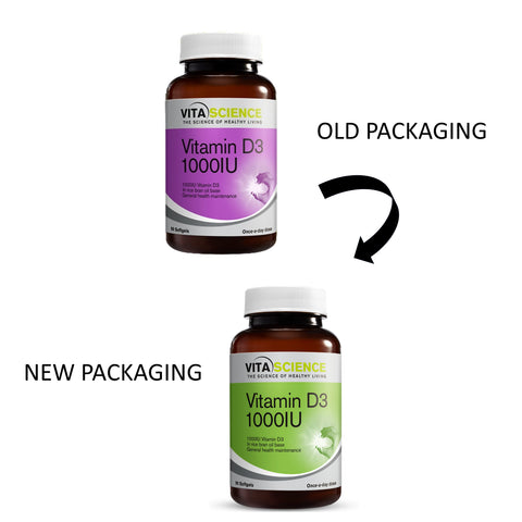 VitaScience Vitamin D3 1000 IU Softgel 90's