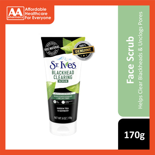 ST. Ives Blackhead Clearing Scrub (Green Tea and Bamboo) 170g
