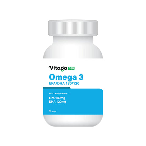 Vitago365 Omega 3 EPA 180 / DHA 120 Softgel 30's