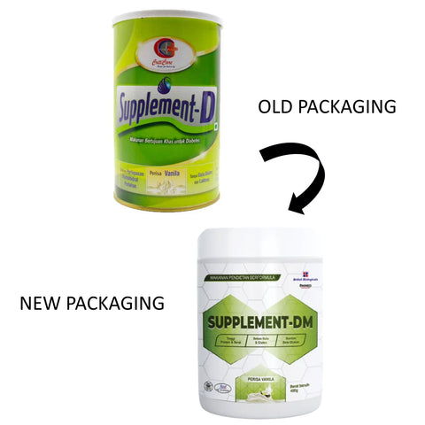 Supplement-DM Complete Balanced Nutrition For Diabetes 400g (Vanilla Flavour)