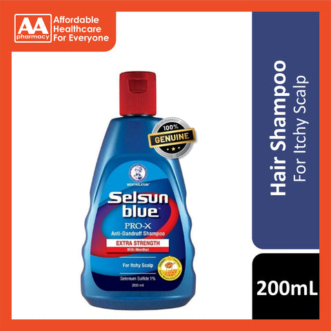 Selsun Blue PRO-X Anti-Dandruff Shampoo 200mL (Extra Strength with Menthol)