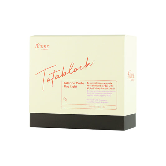 Biome Totablock (Botanical Beverage Mix Passion Fruit Powder with White Kidney Bean Extract) Sachet 5gx15's