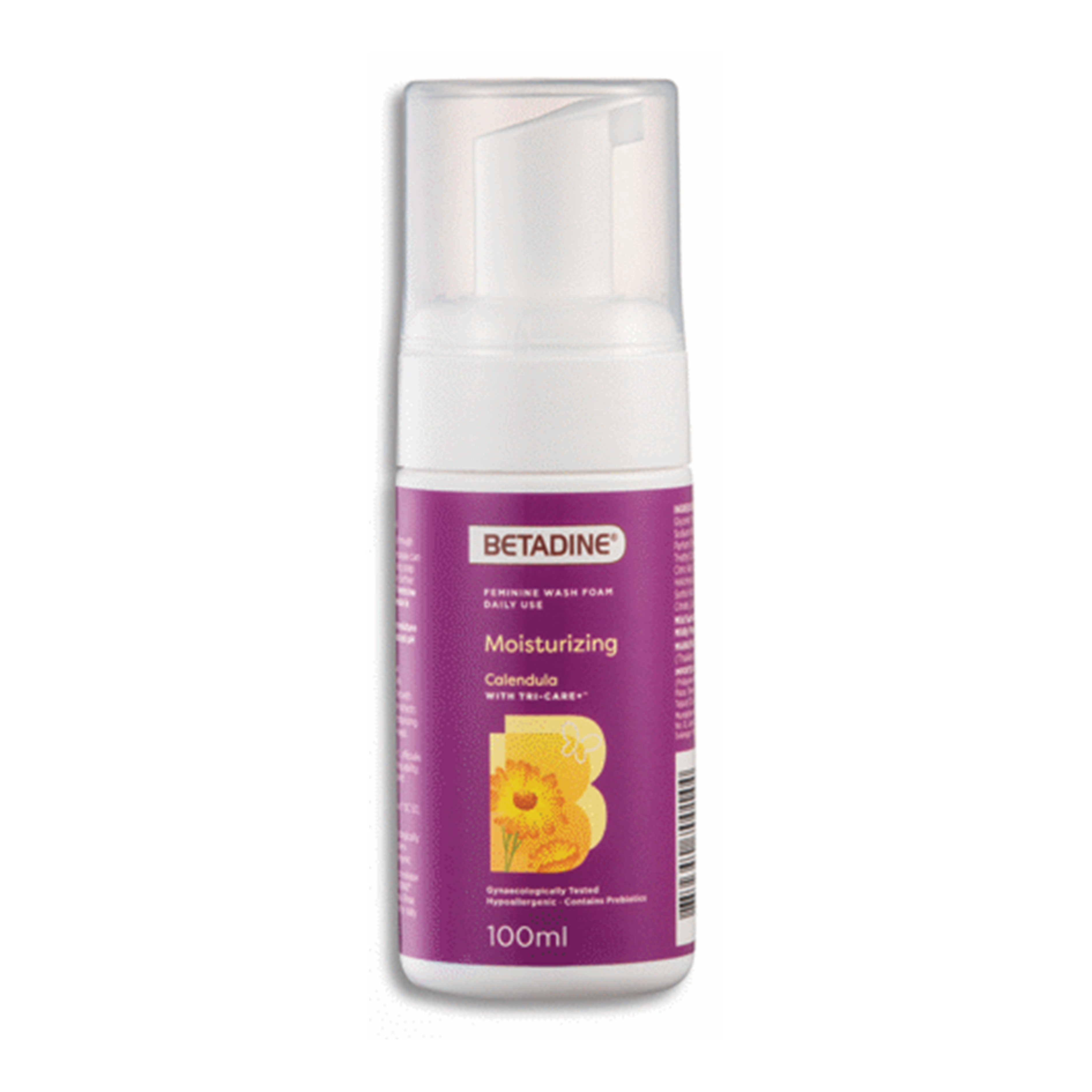 Betadine Feminine Wash Foam Daily Use (Moisturising Calendula) 100mL