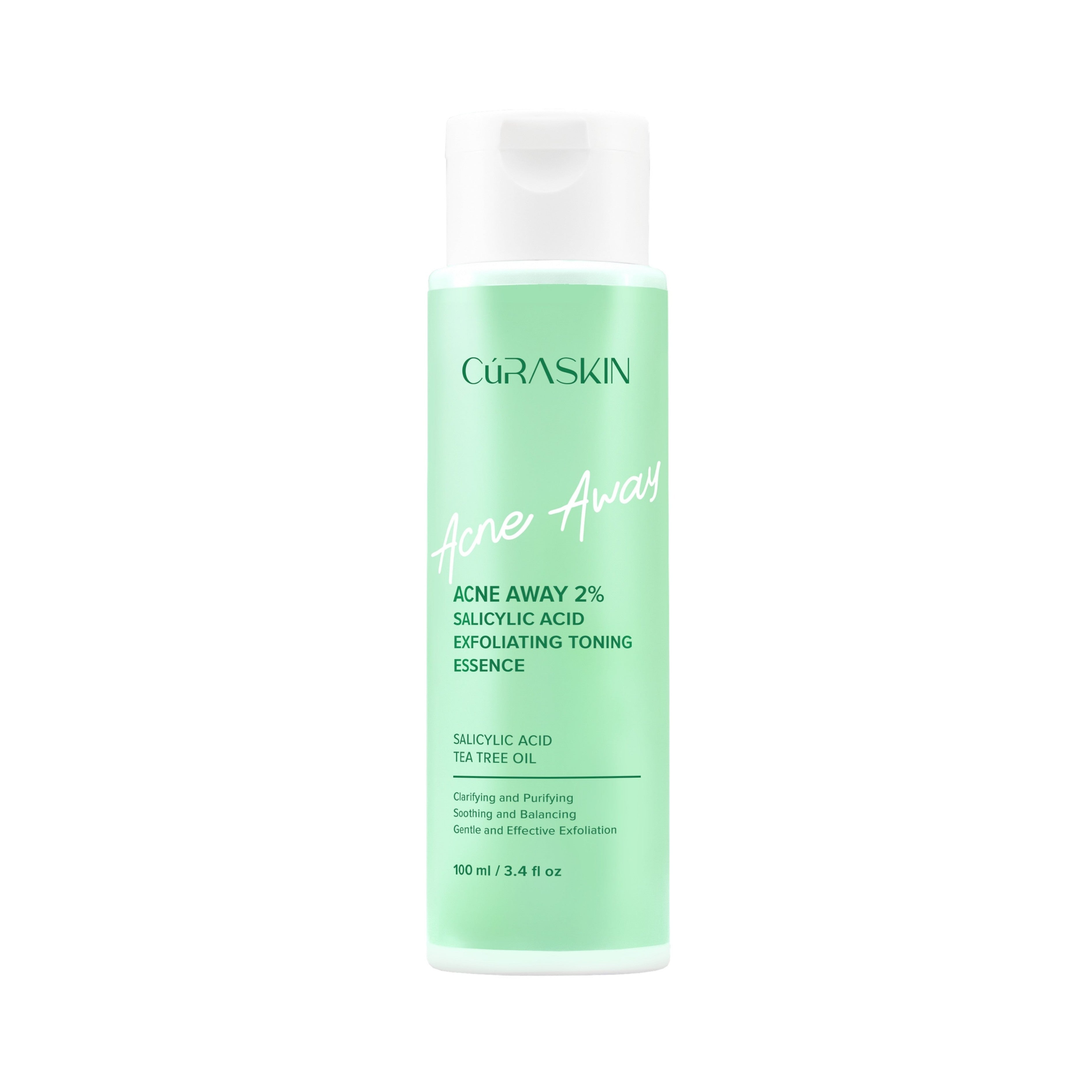 Curaskin Acne Away 2% Salicylic Acid Exfoliating Toning Essence 100mL
