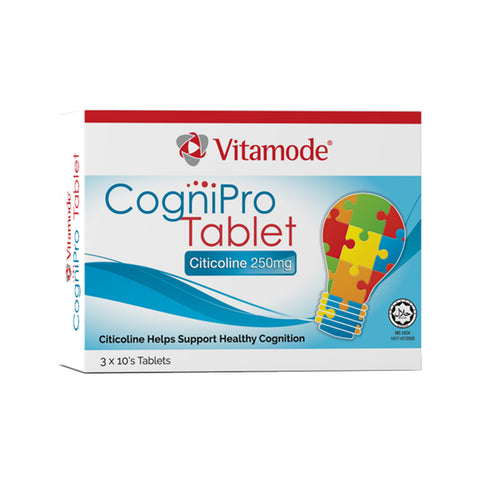 Vitamode CogniPro (Citicoline 250mg) Tablet 3x10's