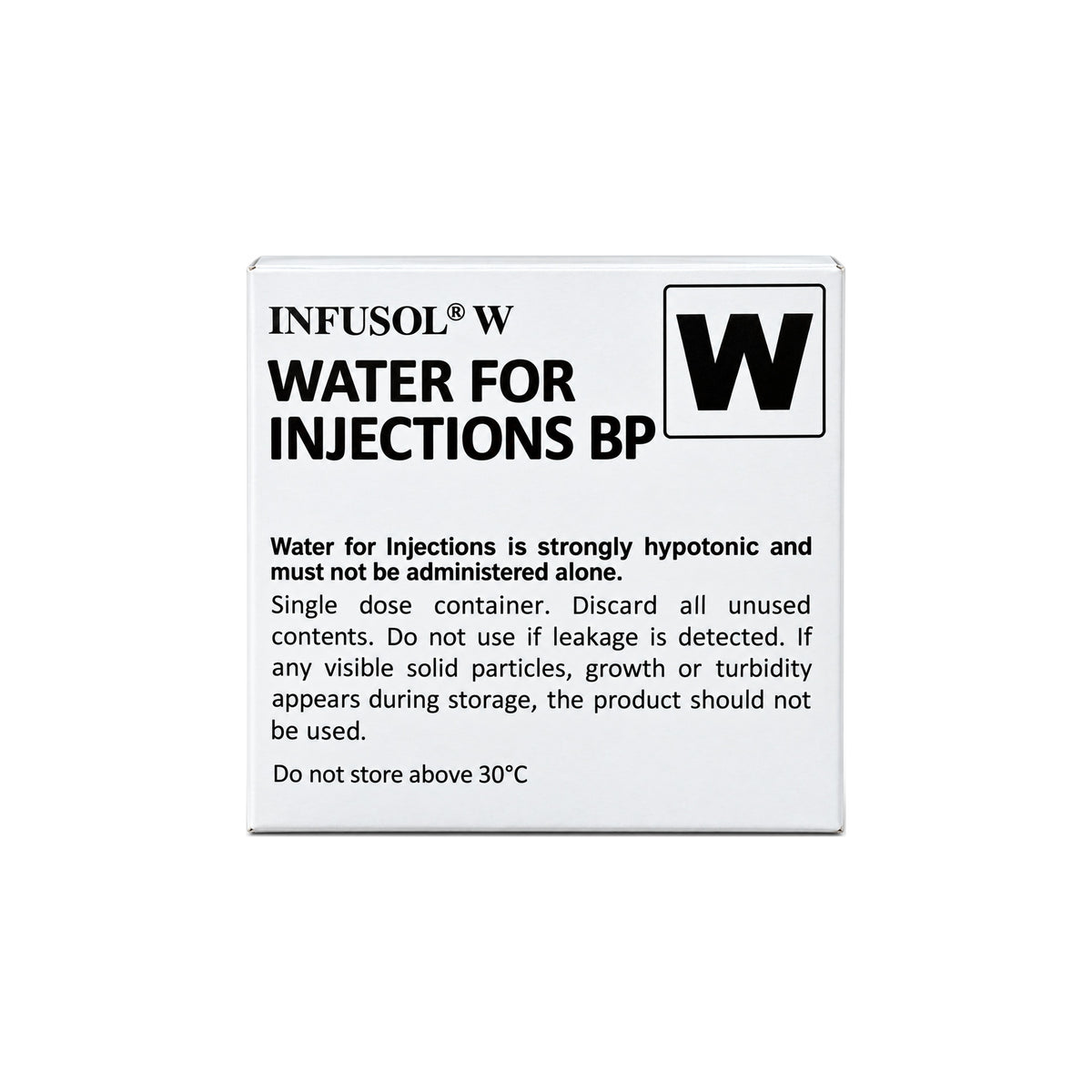 Infusol W Water For Injections BP Ampoule (20 x 10ml)
