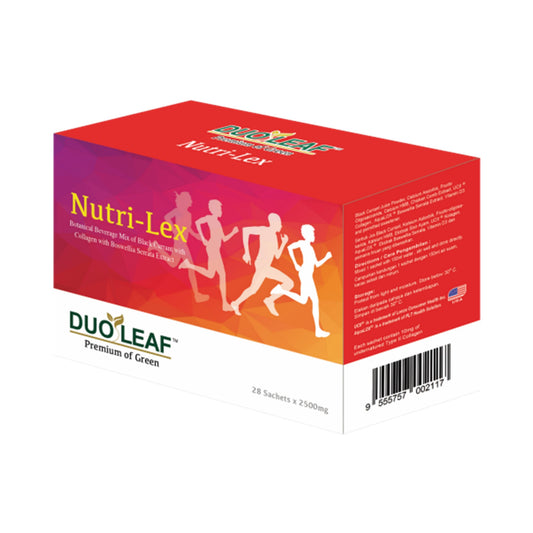 Duoleaf Nutri-Lex (Botanical Beverage Mix Blackcurrant with Collagen and Boswellia Serrata Extract) Sachet 2.5gx28's