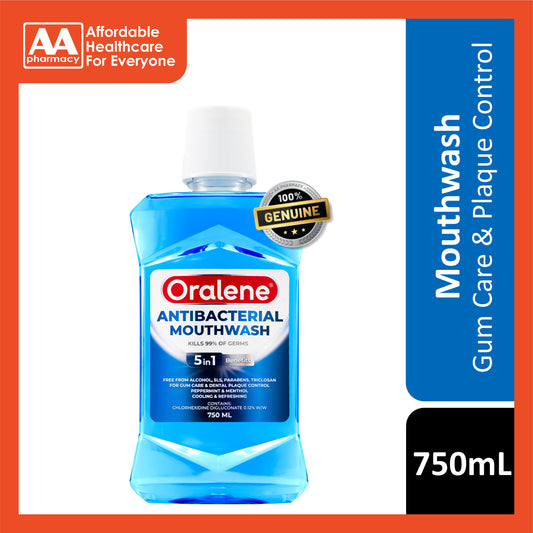 Oralene Antibacterial Mouthwash 750mL - Chlorhexidine Digluconate 0.12%