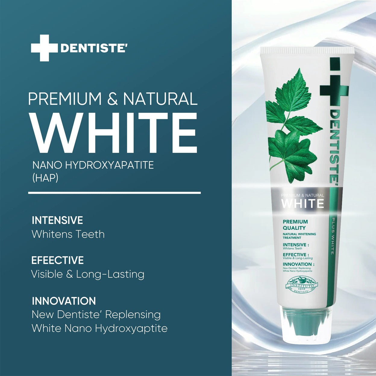 Dentiste' Premium And Natural White Toothpaste Tube 100g