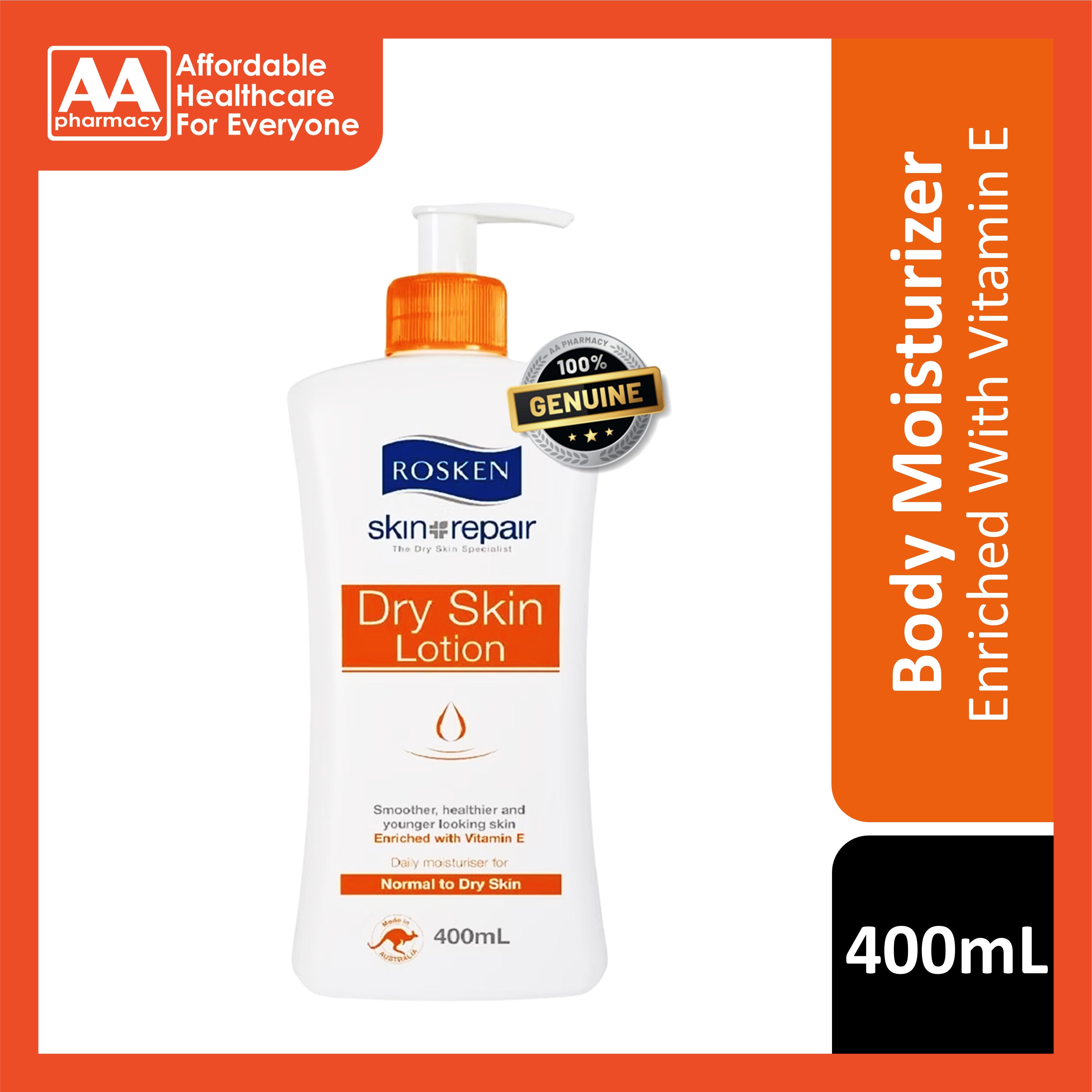 Rosken Skin Repair Dry Skin Lotion 400mL