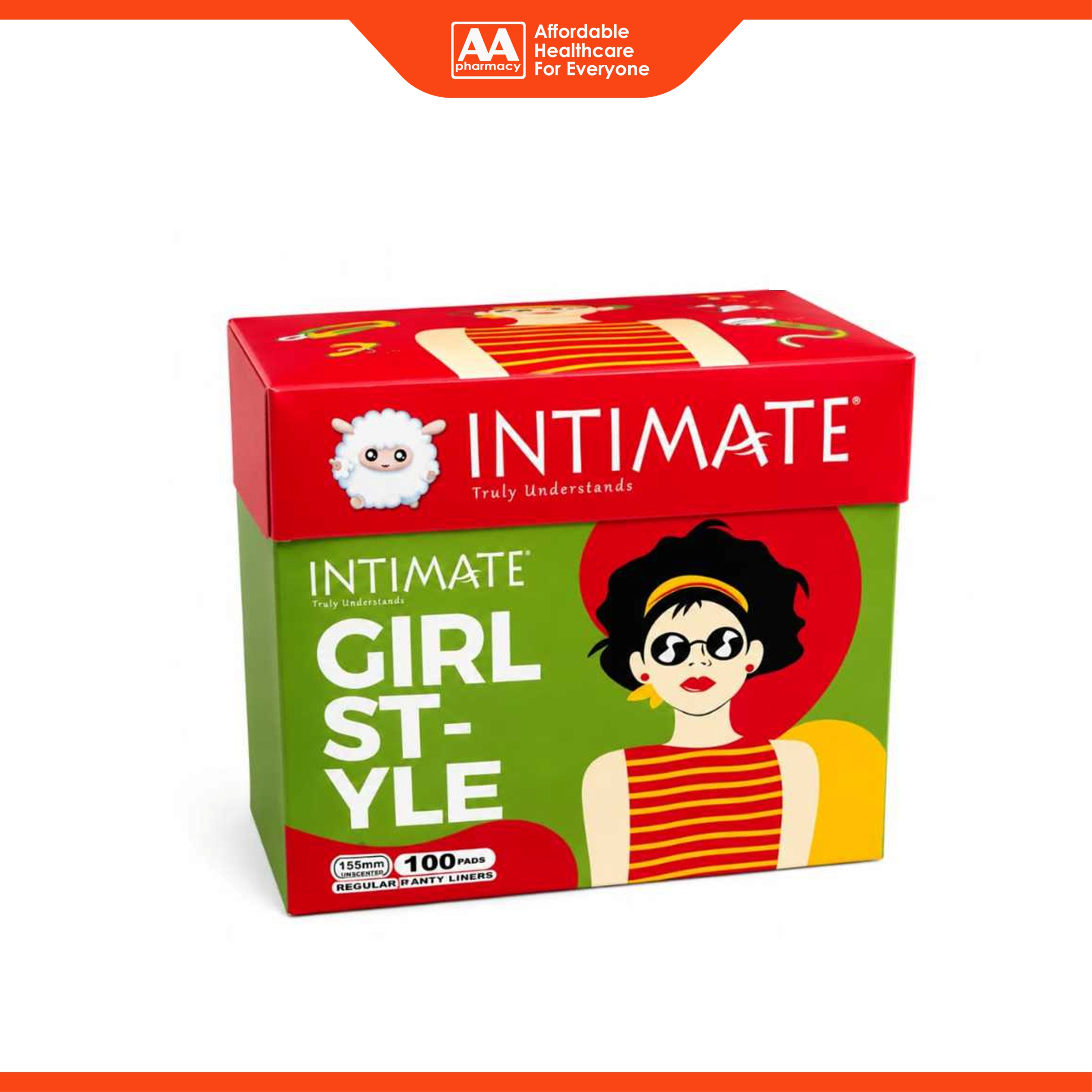 Intimate Pantyliners (Unscented DayLite Slim, 150mm) 100's