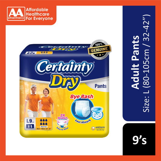 Certainty Dry Adult Pants Size L 9's (80-105cm / 32-42 inches)