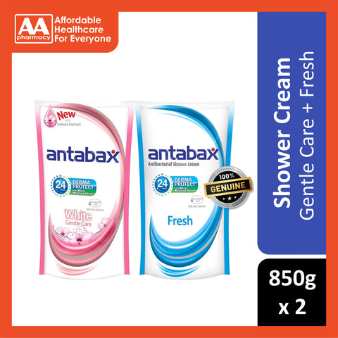 Antabax Shower Cream Refill  (Fresh+Gentle Care) 850g X 2