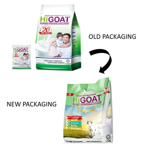 HiGOAT Premix Goat's Milk Powder Sachet 21gx15's (Original Flavour)