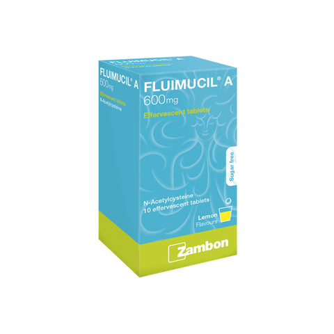 Fluimucil A 600mg Effervescent Tablet 10's