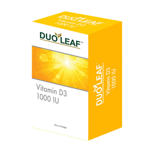 Duoleaf Vitamin D3 1000IU Tablet 10x10's