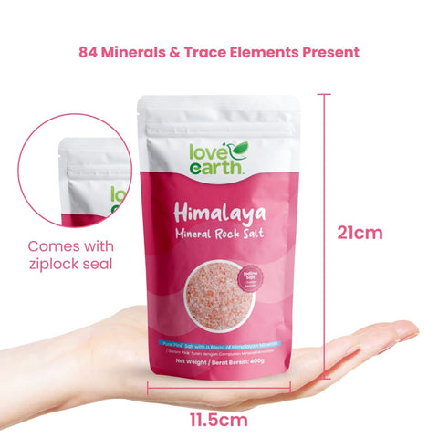 Love Earth Himalaya Mineral Rock Salt 400g