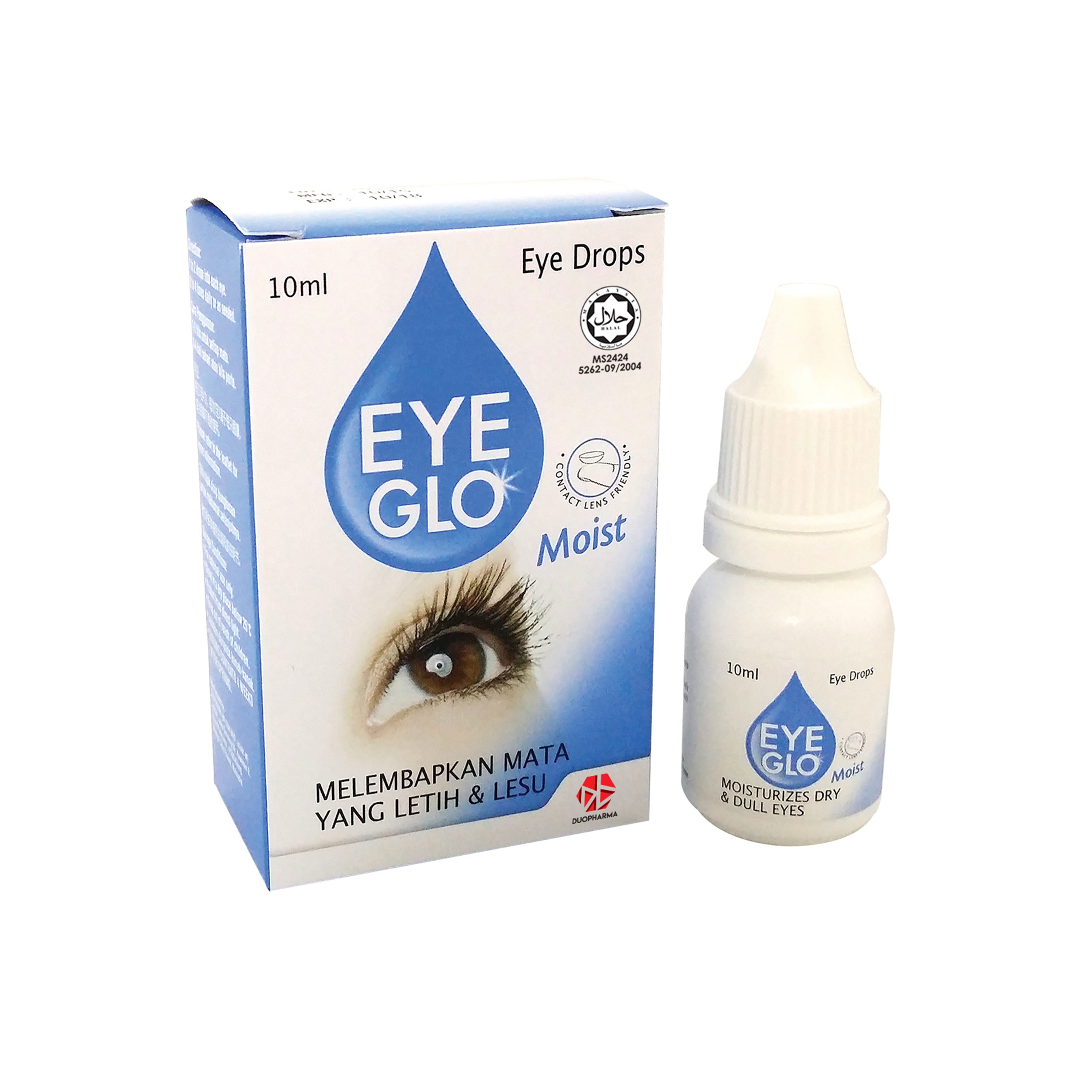 Eye Glo Moist Eye Drops 10mL (Moisturises Dry and Dull Eyes)