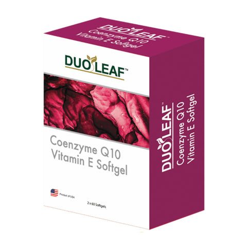 Duoleaf CoQ10 75mg + Vitamin E Softgel 2x60's