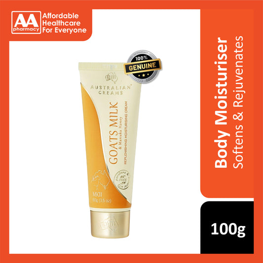 [CLEARANCE] [EXP 07/10/2025] G&M Australian Goats Milk Replenishing Moisturizing Cream with Manuka Honey 100g