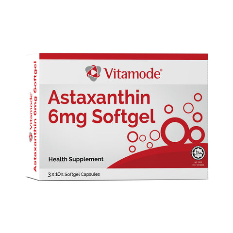 Vitamode Astaxanthin 6mg Softgel Capsule 3x10's