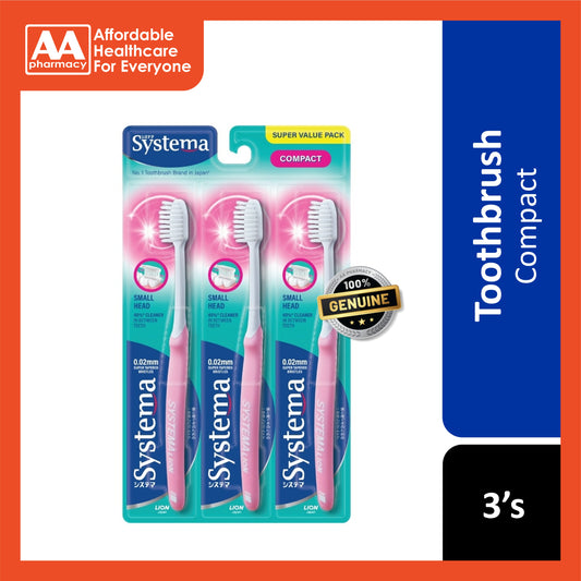 Systema Toothbrush (Compact, Small Head Size, Soft) 3's