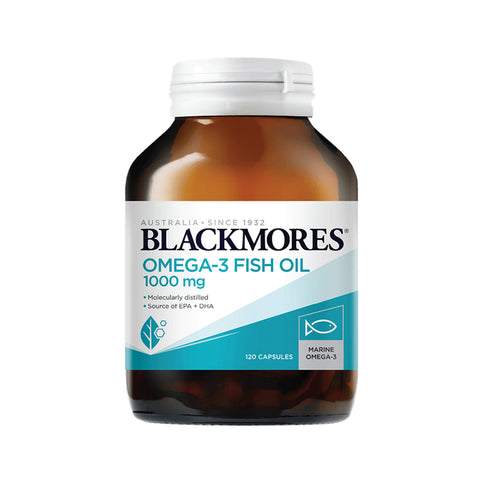 Blackmores Omega-3 Fish Oil 1000mg Softgel 120's