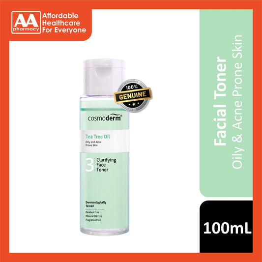 Cosmoderm Tea Tree Oil Clarifying Face Toner 100mL