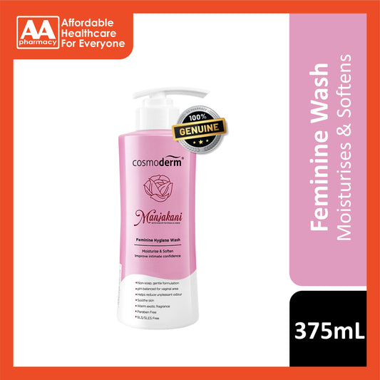 Cosmoderm Manjakani Feminine Hygiene Wash 375mL