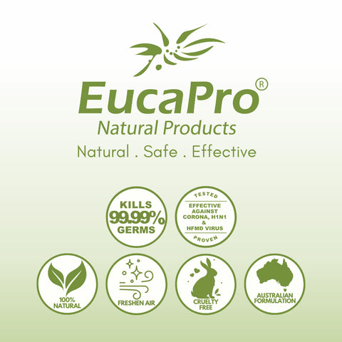 EucaPro Natural Disinfectant Eucalyptus Spray 200g (Pure Eucalyptus and Litsea Cubeba Oil)