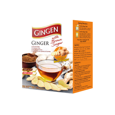 Gingen Instant Ginger Tea With Brown Sugar 18gx10's