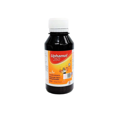 Uphamol 250mg Orange Suspension 100mL