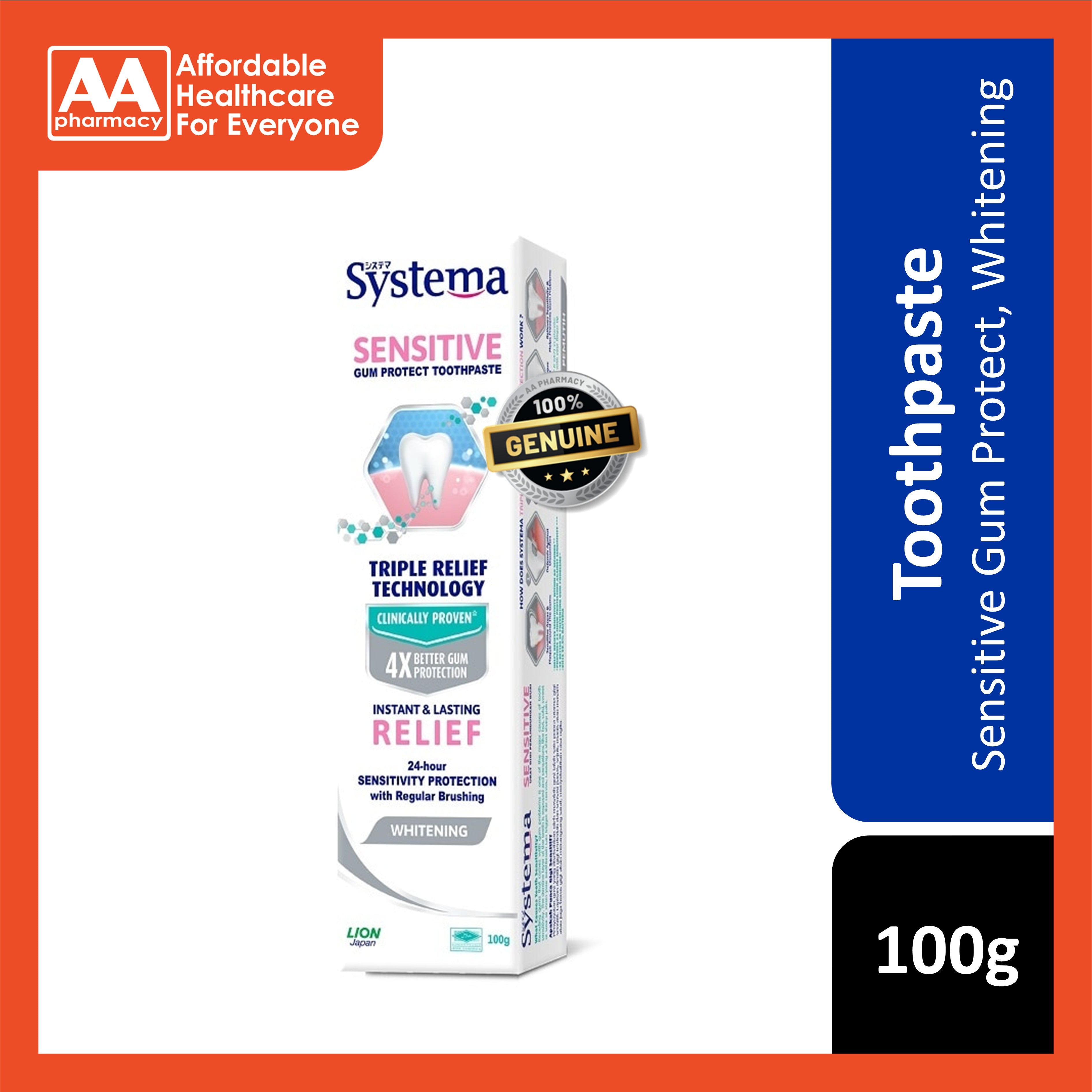 Systema Sensitive Gum Protect Toothpaste (Whitening) 100g – AA Pharmacy