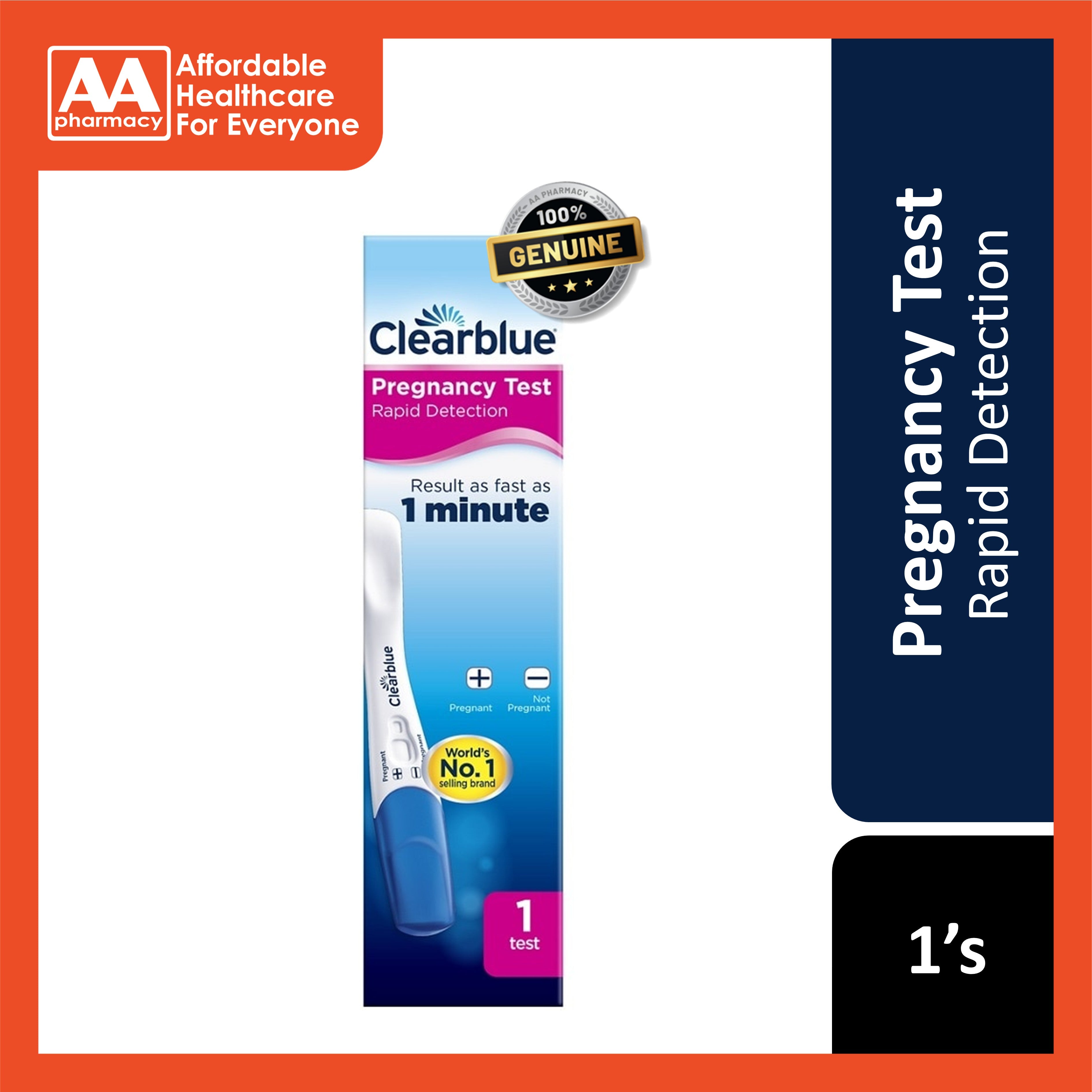 Clearblue Rapid Detection Pregnancy Test 1's