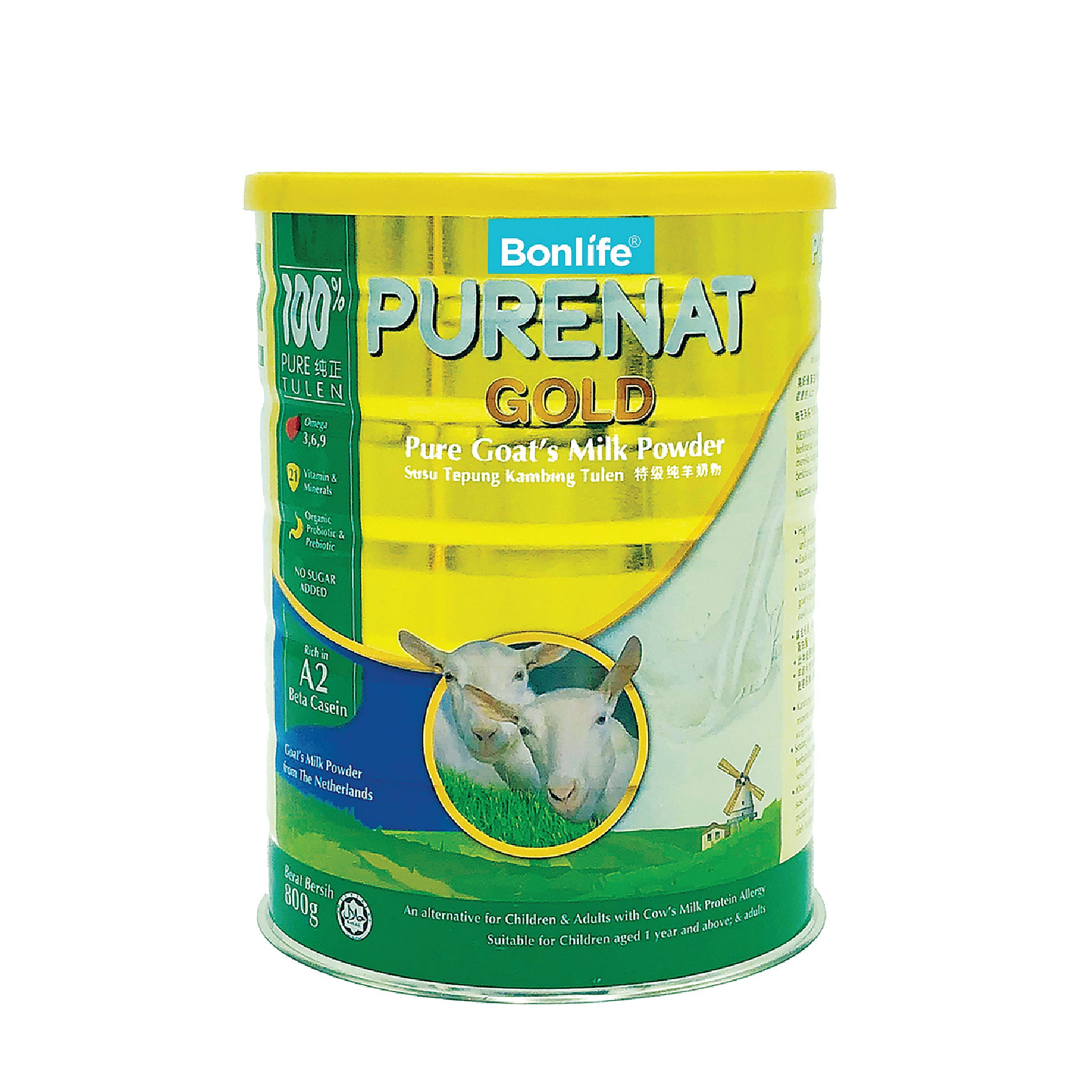 Bonlife Purenat Gold Pure Goat's Milk Powder 800g
