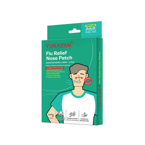 Yukazan Flu Relief Nose Patch 6's (For Adults)