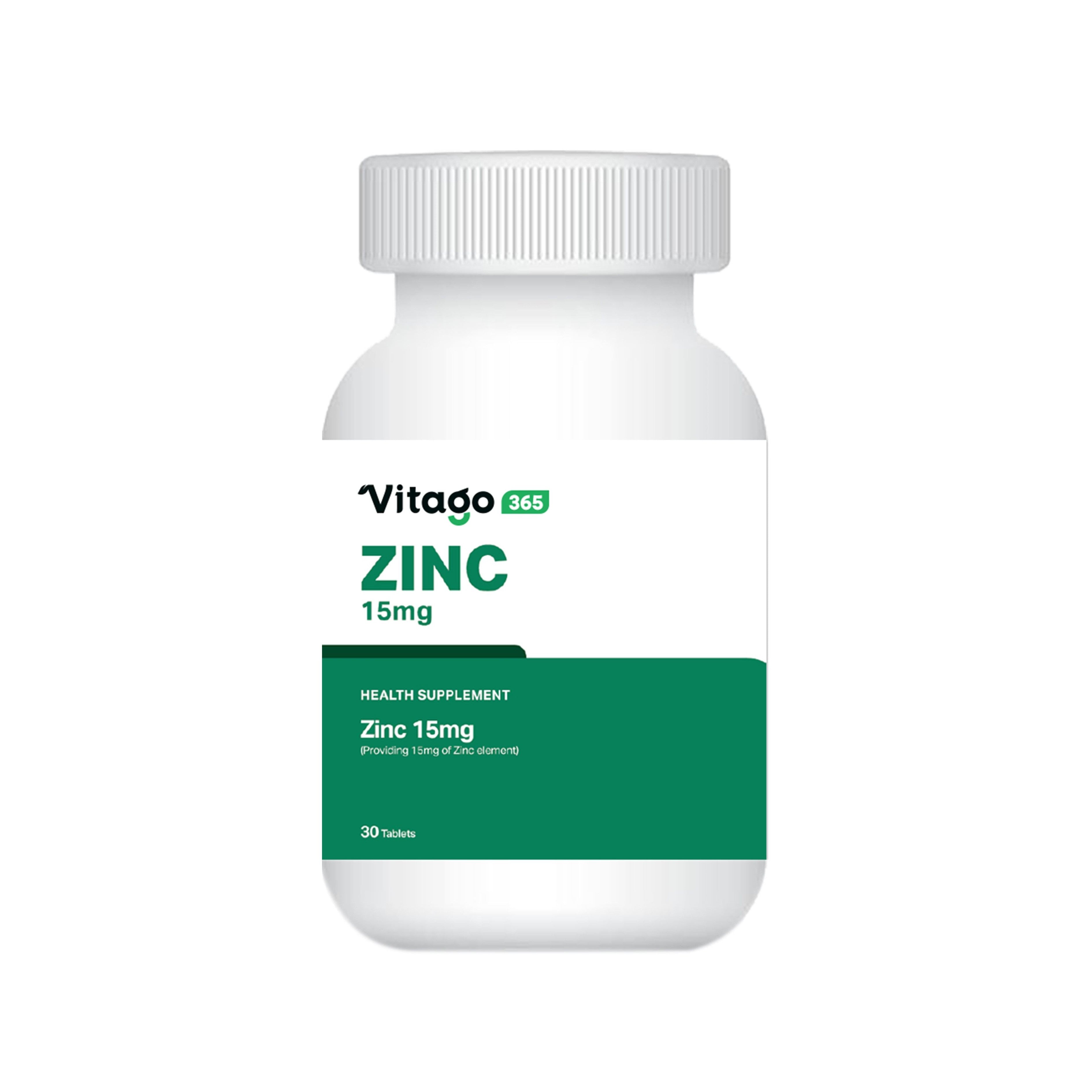 Vitago365 Zinc 15mg Tablet 30's