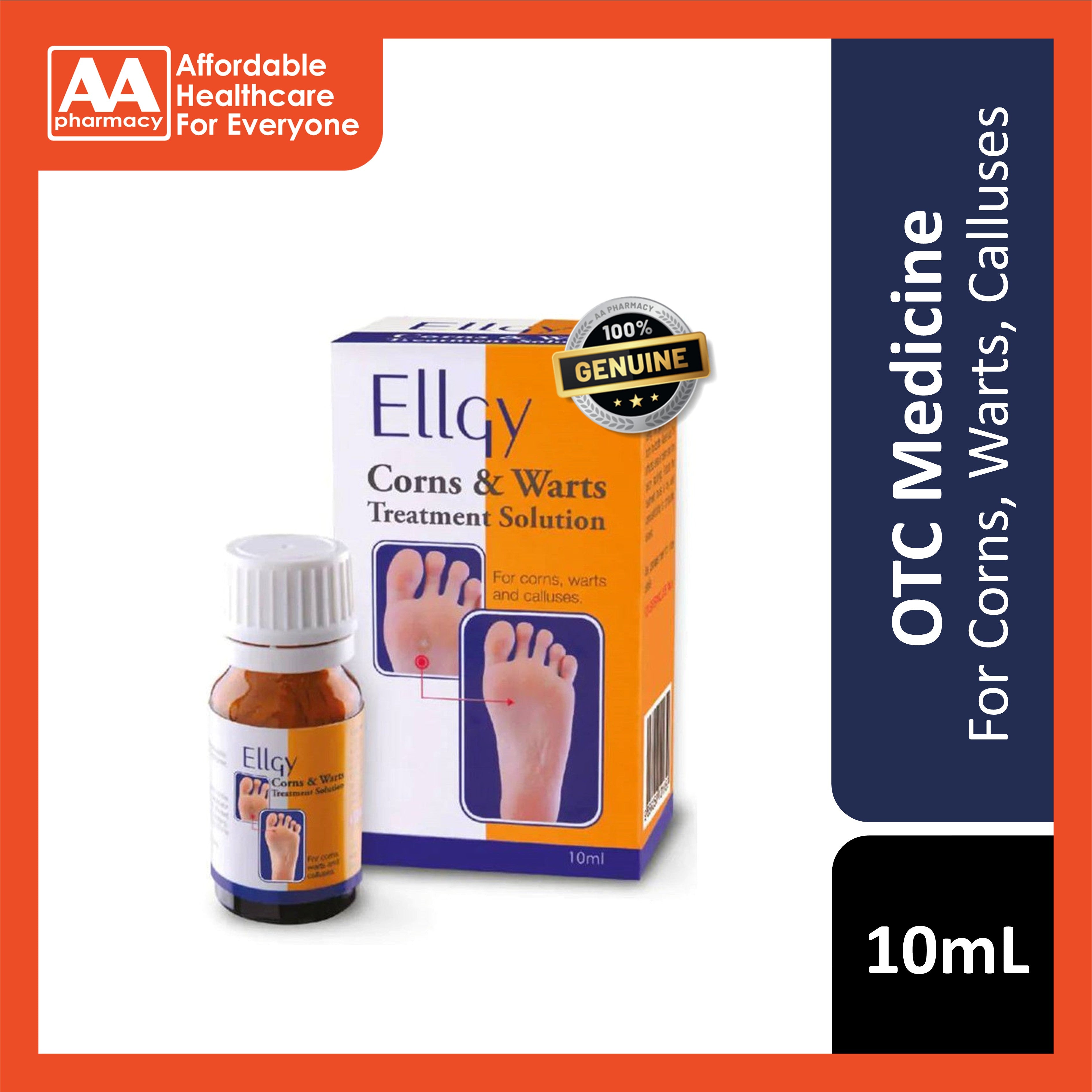 EllGy Corns and Warts Treatment Solution 10mL