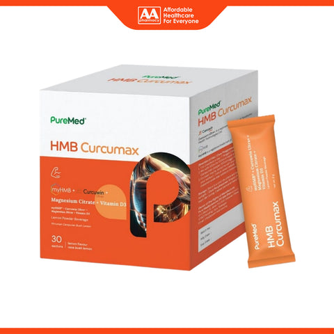 PureMed HMB Curcumax Sachet 30's (Lemon Flavour)