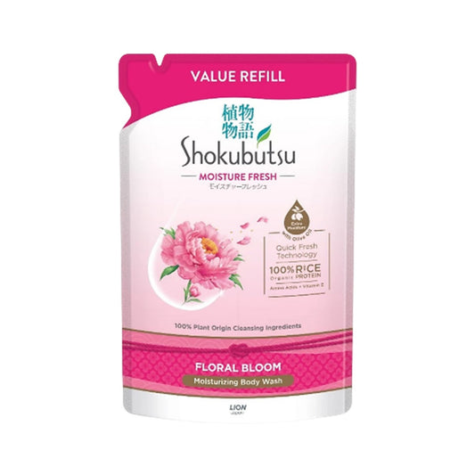 Shokubutsu Moisture Fresh Moisturizing Body Wash (Floral Bloom) 800g (Refill Pack)