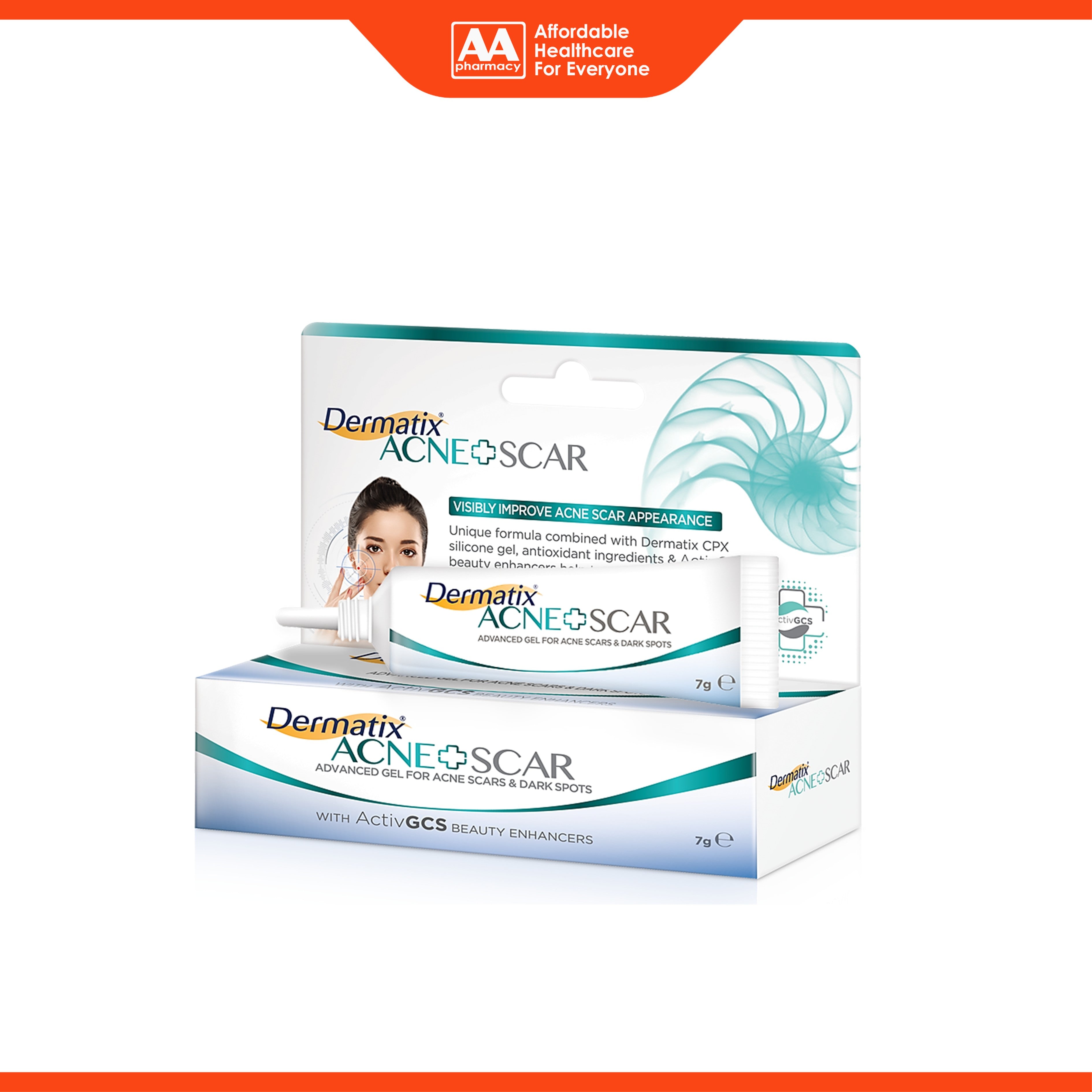 Dermatix Acne + Scar Advanced Gel - For Acne Scars and Dark Spots (7g)