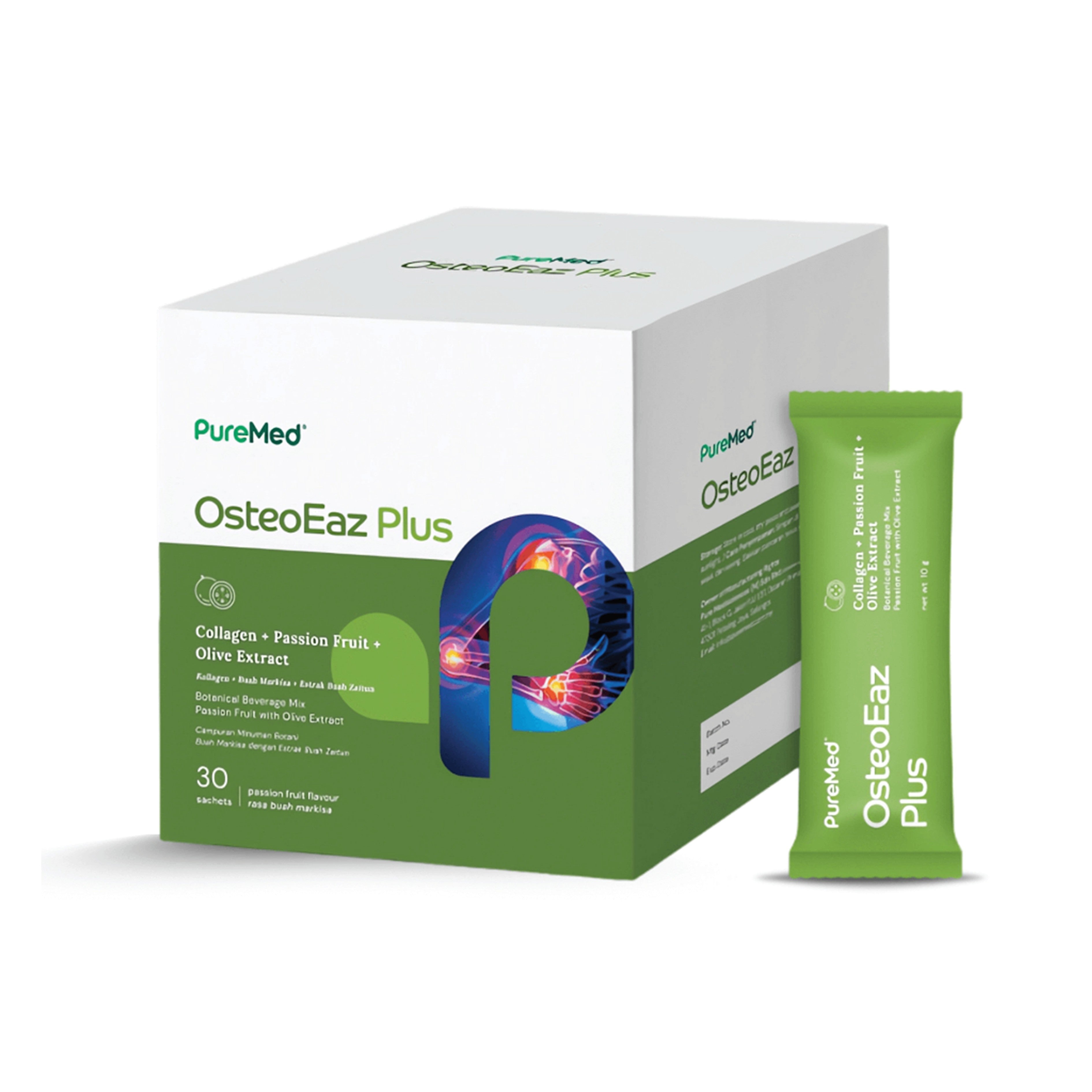 PureMed OsteoEaz Plus Sachet 30's (Passion Fruit Flavour)