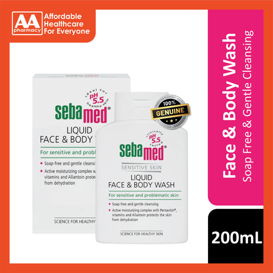 Sebamed Liquid Face and Body Wash 200mL