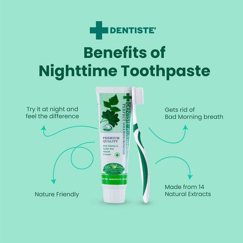 Dentiste' Plus White Nighttime Herbapeutic Toothpaste Tube 100g